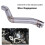 Motorcycle Modification Exhaust Vent Middle Link Pipe for Benelli TRK 502 7