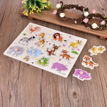 Bildungsspiel Holzpuzzle für Kinder 30x22,5cm, bunt, sicher