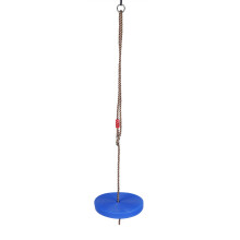 Kinder blauer Disc-Schaukenspielzeug, 28 cm runder Seil-Spaß im Freien