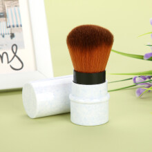 Rougepinsel Blau Kurzer Marmorierter Griff Foundation-Pinsel für präzises Make-up
