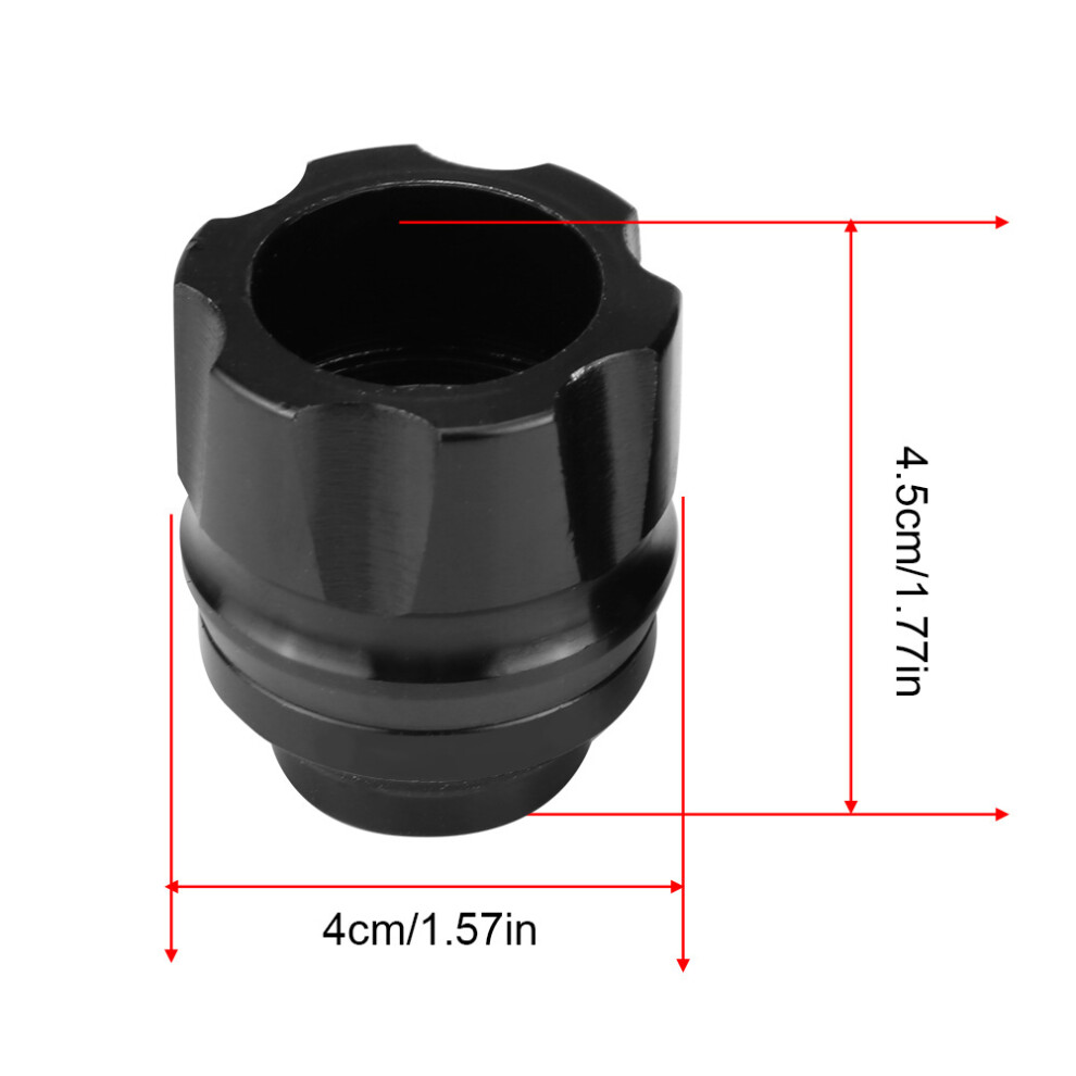 2 Pieces Universal Aluminum Alloy Cnc Motorcycle Front Fork Anti Collision Slider (Black) Black 8341324174216