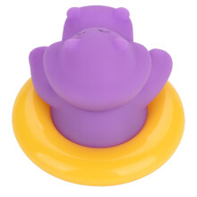 Baby Bath Thermometer Temperature Display Floating Cute Animal Thermometer Purple Hippo