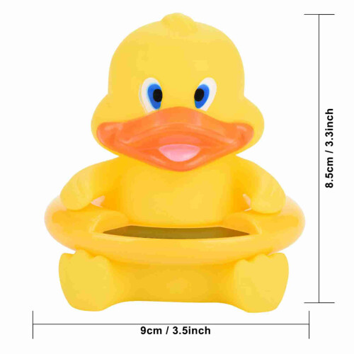 Süßer gelber Entchen Baby-Badethermometer mit schwimmender Temperaturanzeige 1