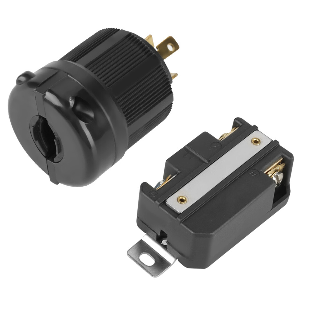 Nema L6-30P L6-30R 30A 250V Twist Lock Electrical 3 Pin Plug Receptacle Connector Male & Female 9451324173870