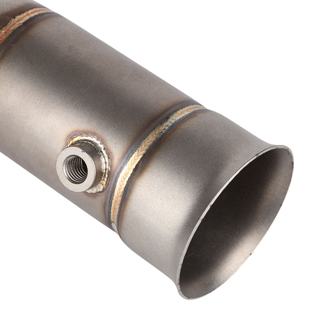 Motorcycle Exhaust Vent Middle Link Pipe Modified Side Exhaust For Yamaha R1 2009-2014 7891324174293