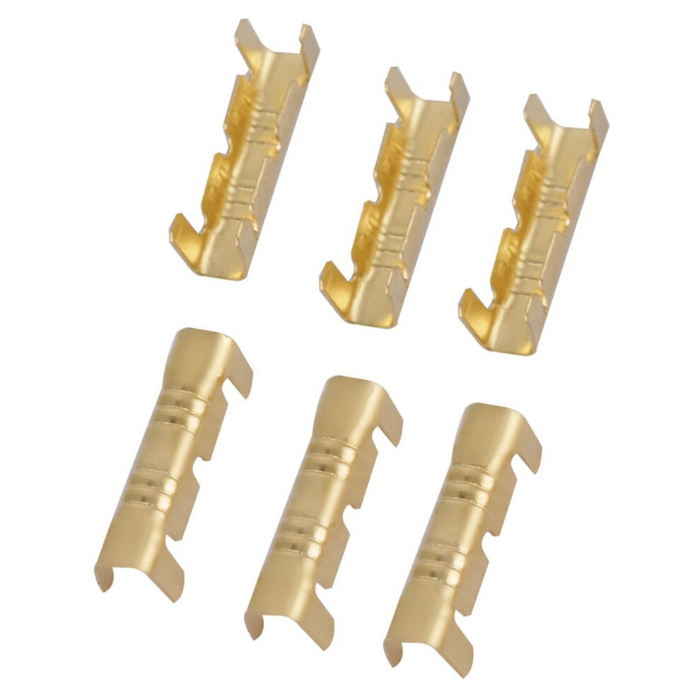 100Pcs Quick Connect Wiring Terminals Brass Crimp Terminals 0.5-1.5Mm Square 8761324174946