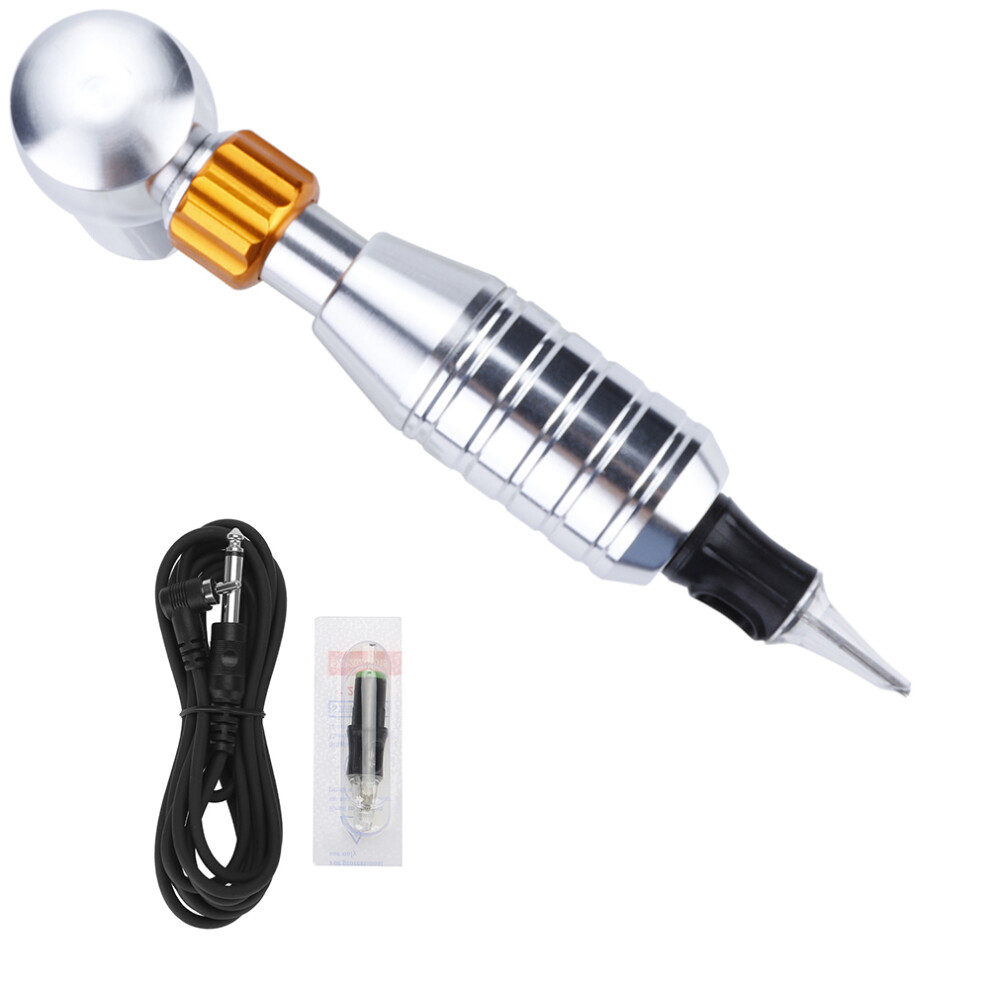 Silver Alloy Rotary Tattoo Machine Gun Permanent Makeup Supplies