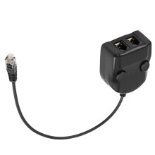 Crystal Headset Telephone Training Box Splitter Adapter Volume Control Intelligent Sound Closed