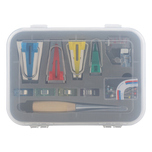 Fabric Bias Tape Maker Folder Kit DIY Sewing Quilting Binding Tool Set 1