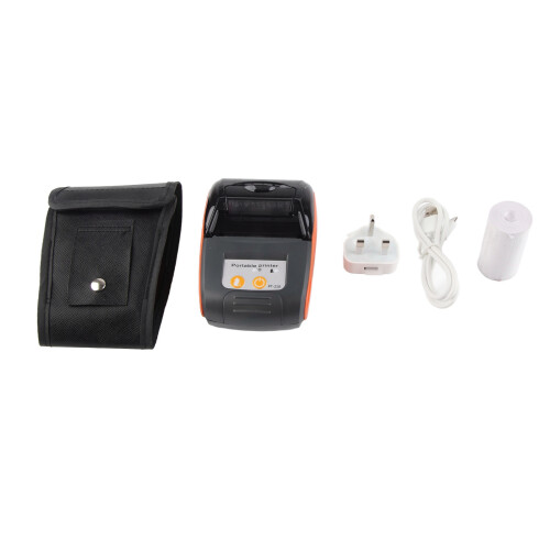 Wireless Portable Receipt Printer Bluetooth Thermal Bill Printer 58 mm (Orange, ) 1