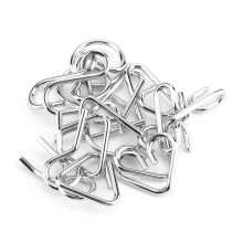 Metallener Draht-Knobelrollen 8er Pack – IQ-Puzzles für Kinder & Erwachsene B-Version