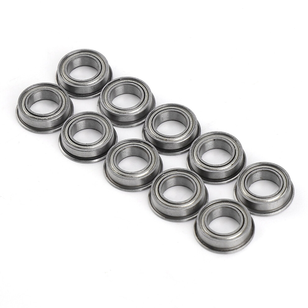 10Pcs Mf106zz Stainless Steel Mini Metal Shielded Flanged Ball Bearings 6X10x3mm 4361324180479