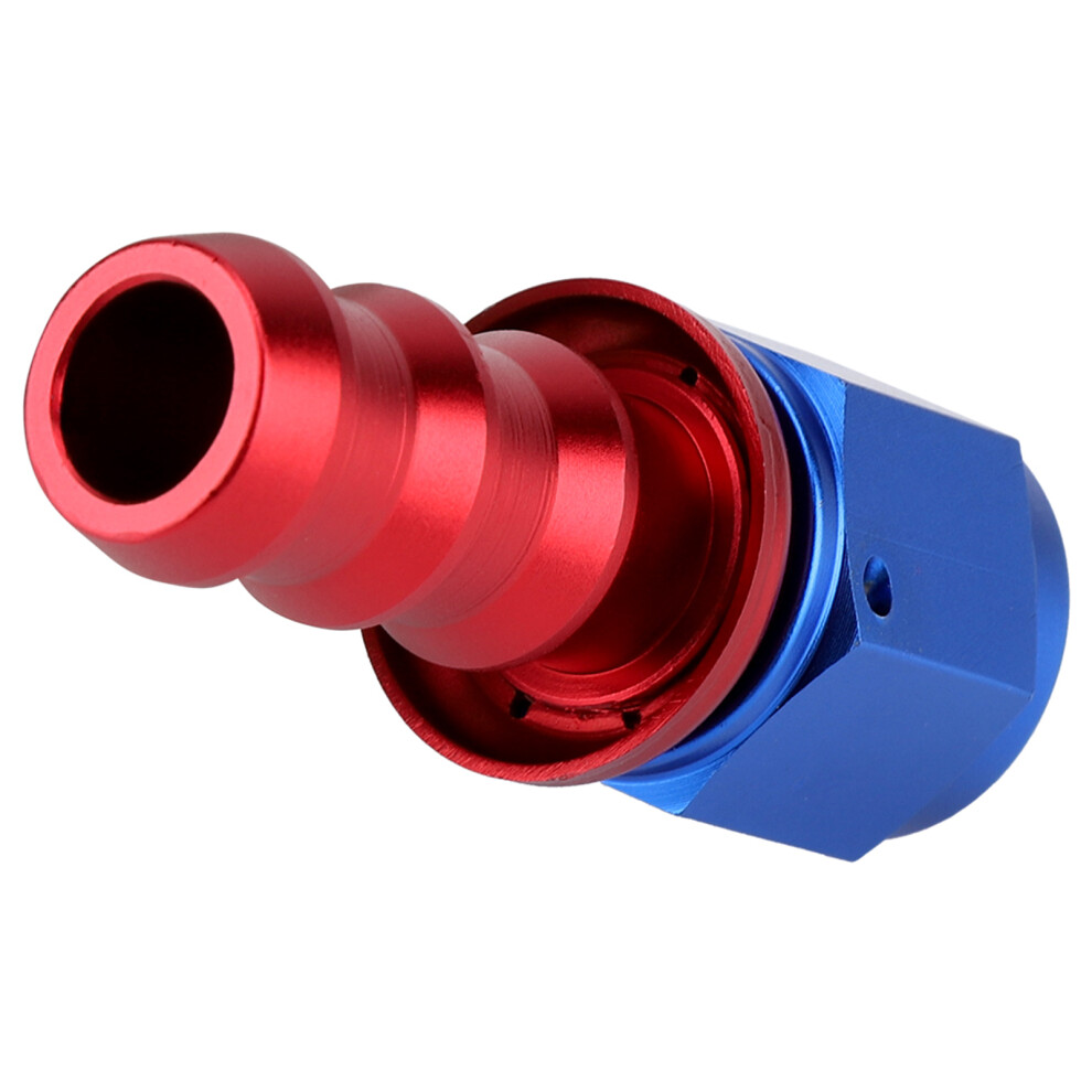 An10 Straight 45 90 180 Degree Push On Twist Lock Oil Gas Fuel Line Hose End Male Fitting(Straight) 8331324181017