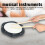 Lightweight 10 Inch Silent Plastic Drum Pad Musical Instruments for Practice Training 4