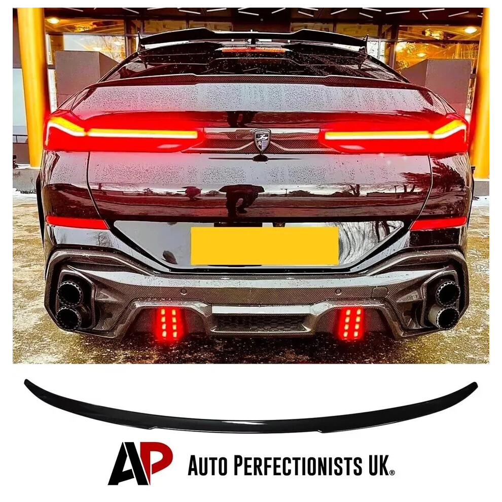 For Bmw X6 G06 X6m Rear Roof Spoiler Boot Wing Lip Body Kit F96 M50 20+ Black 5061072663680