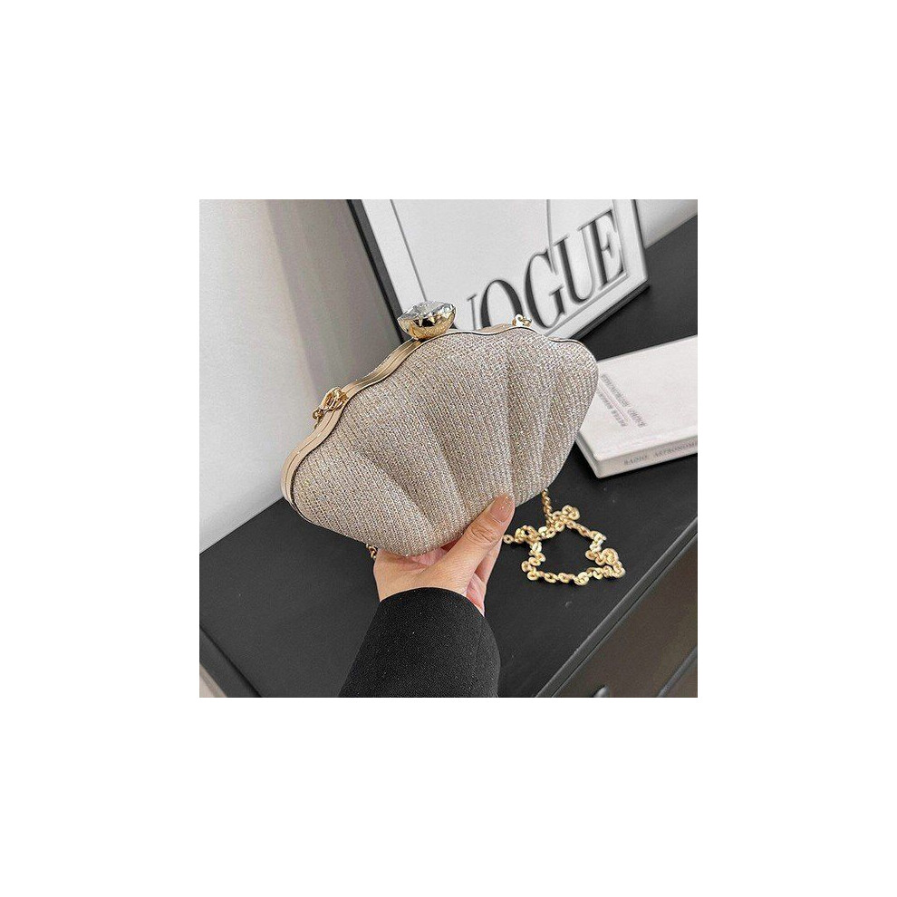 Sac à main rigide élégant à volants en forme de couronne de couleur unie pour femme MSM ou sac à main