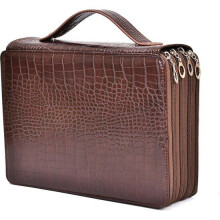 Vainutės Yeni Large Capacity Crocodile Pattern Pu Sponsor Bar Student Glassware - Brown