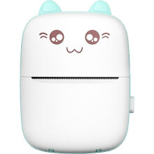 Late cat-shaped small printer - Red