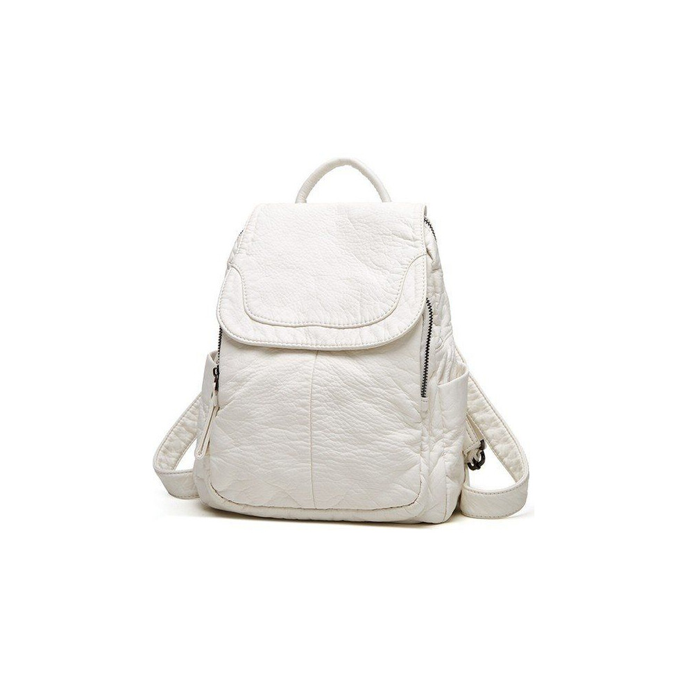 Sac à cordon en toile peau de loup pour femme Finpre Store – Noir Couleur : noir, blanc