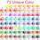 FIY Coloring Foam Set 72 Komponenten - Hellbraun Farbe: Hellbraun / Menge: 72 Komponenten 4