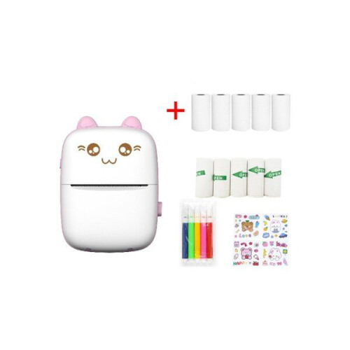 Silk Route Silk Route draagbare mini desktop printer - thermische printer - 5 rollen printbaar papier 2