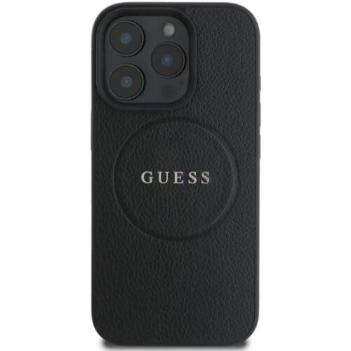 Guess Guess PU Grained Classic Logo Case for iPhone 16 Pro Max Black 1