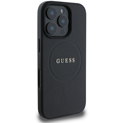 Guess Guess PU Grained Classic Logo Case for iPhone 16 Pro Max Black 2