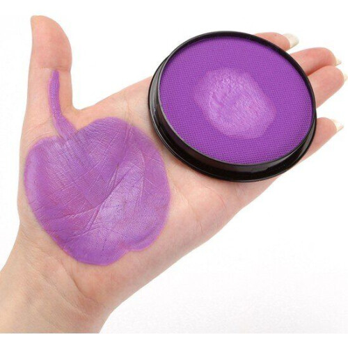 Bild- und Körper-Make-up-Farbe Wasser: Blau