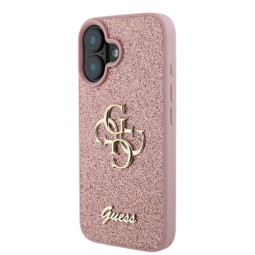 Guess Guess IML Glitter Circle Case with MagSafe for iPhone 16 6.1" Pink 2