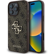 Guess 4G Big Logo Case for iPhone 16 Pro 6.3" Brown - GUHCP16L4GMGBR