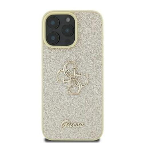 Guess Guess Fixed Glitter Big 4G Logo Case for iPhone 16 Pro 6.3" Gold 1