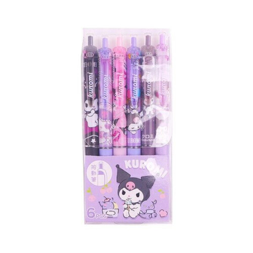 6 Piece Set 0.5mm Anime Illustration Gel Pens - Blue 2