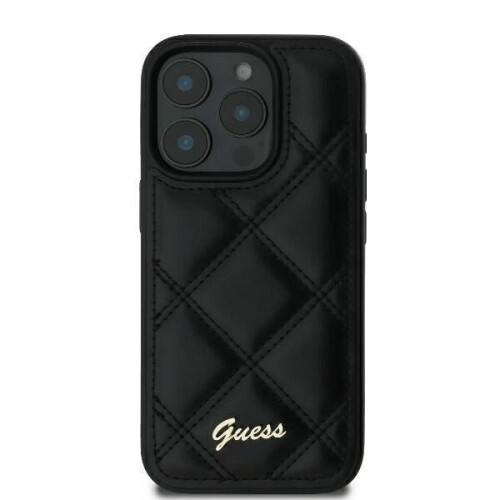 Guess Guess Quilted Metal Logo Case for iPhone 16 Pro Max 6.9" Black 2
