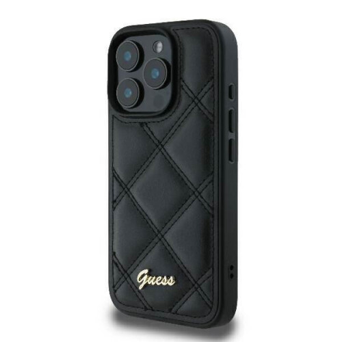 Guess Guess Quilted Metal Logo Case for iPhone 16 Pro Max 6.9" Black 1