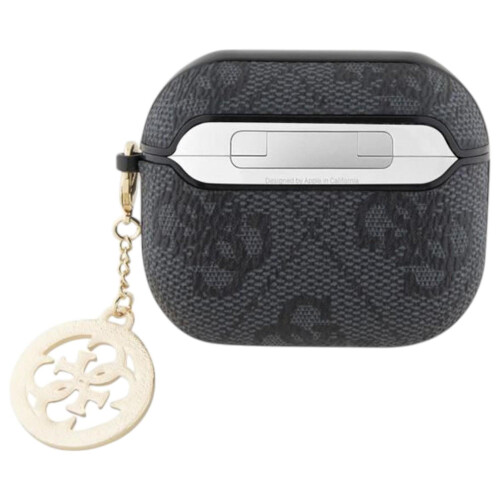 Guess Guess PC/PU 4G Script Charm Case for Airpods 3 Black - GUA3P4E4CDK 1