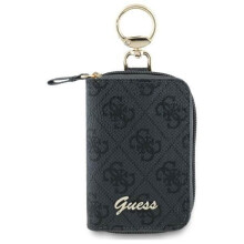 Guess PU 4G Script Logo Accessories & Key Pouch with Internal Card Slot Black - GUABP4DPTK