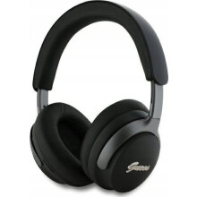 Guess PU Leather Script Logo ANC/ENC Wireless 3241 with Studio Quality Sound Black - GUBHC22PSFCSMK