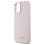 Guess Guess Script Metal Logo & Frame Silicone Case for iPhone 16 6.1" Pink - GUHCP16SSMBSLP 6