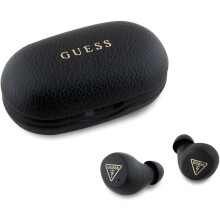 Guess PU Grained ENC TWS Wireless Earphones Black - GUTWSPGTSPSK