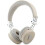 Guess Guess Grained Classic Round Shape Bluetooth On Ear ENC Headphone Beige - GUBH70PGTSPSE 1
