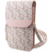 Guess Gcube Universal Phone Pouch with Strap Pink - GUWBHGCFSEP