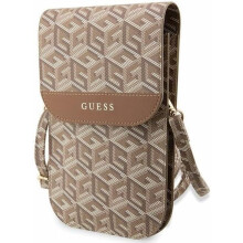 Guess Gcube Universal Phone Pouch with Strap Brown - GUWBHGCFSEW