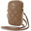 Guess Guess 4G Zip Quilted Universal Phone Pouch with Strap Brown - GUWBZPSQSSGW 1