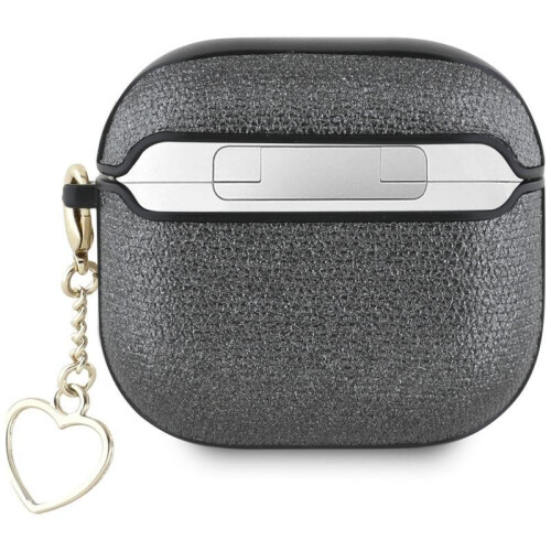 Guess Guess Metallic Script Charm Case for AirPods 4 Black - GUA4PGMCSK 1