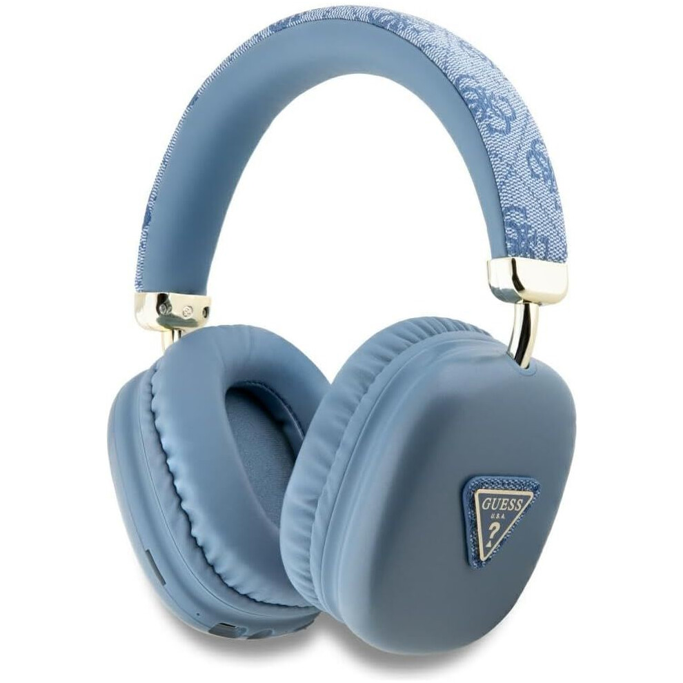 Guess Pu Leather 4G Triangle Logo Wireless Headphones - Gubhk1p4tpb Blue 3666339239831