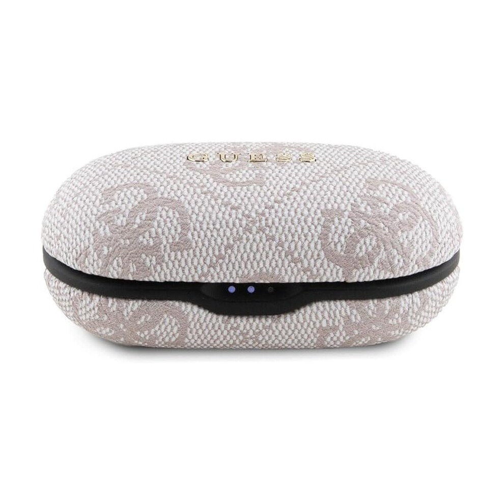 Guess 4G Metal Logo True Wireless Earbuds With Charging Case Pink - Gutwsp4egp