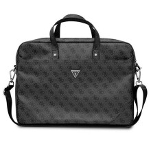 Guess 4G Triangle Logo Laptop Bag 16" Black Saffiano - GUCB15P4TK