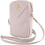 Guess Guess 4G Zip Triangle Universal Wallet Phone Bag With Strap Pink 1