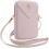 Guess Guess 4G Zip Triangle Universal Wallet Phone Bag With Strap Pink 3