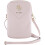 Guess Guess 4G Zip Triangle Universal Wallet Phone Bag With Strap Pink 2